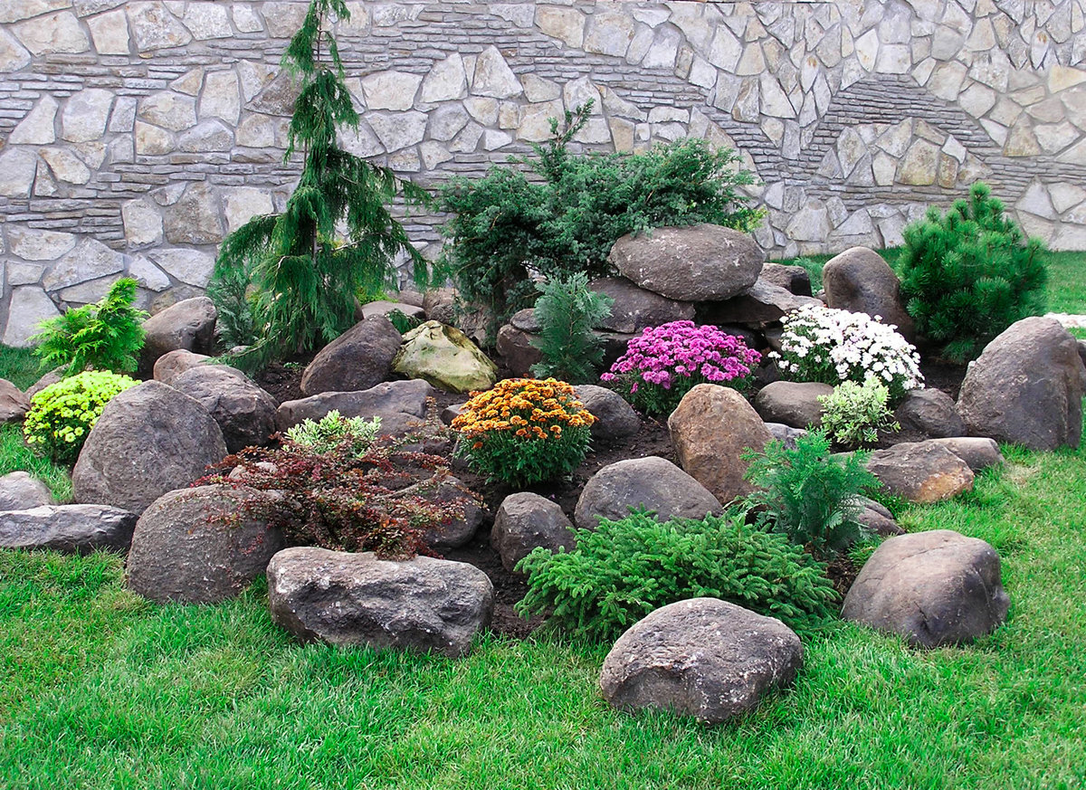Декоративные камни для ландшафтного дизайна: валуны, галька на даче, фото